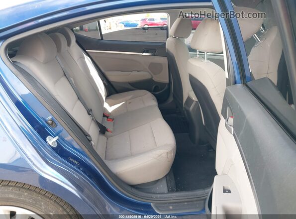 5NPD74LFXKH482955 2019 HYUNDAI ELANTRA Blue Widok naklejki z numerem VIN