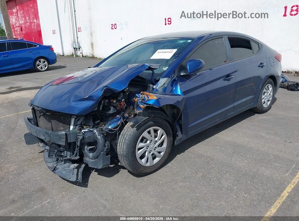 5NPD74LFXKH482955 2019 HYUNDAI ELANTRA Blue Przód lewy