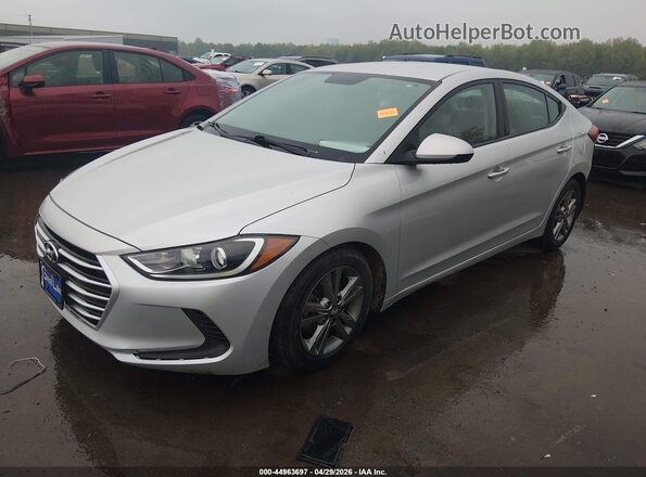 5NPD84LF0HH004923 2017 HYUNDAI ELANTRA Silver Առջևի ձախ երեք քառորդ տեսարան