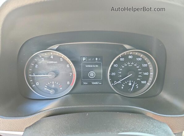 5NPD84LF0HH107498 2017 HYUNDAI ELANTRA Серебряный Вид щитка приборов