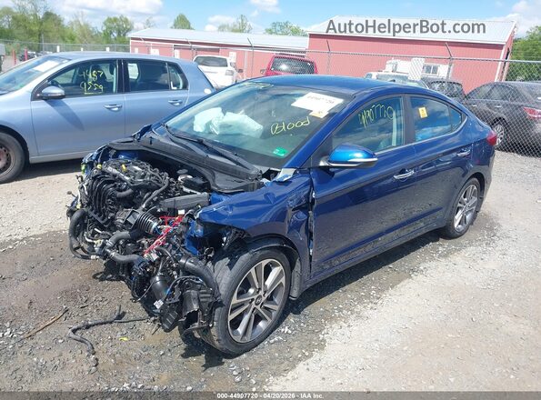 5NPD84LF0HH199129 2017 HYUNDAI ELANTRA Blue Vista tres cuartos delantera izquierda