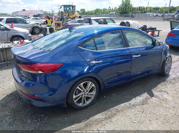 5NPD84LF0HH199129 2017 HYUNDAI ELANTRA Blue Trasero derecho