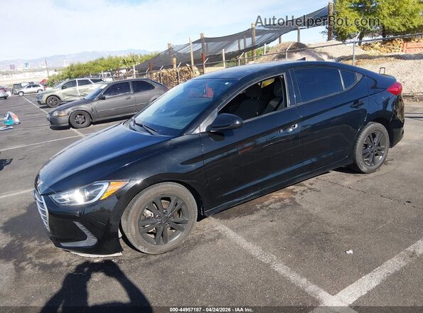 5NPD84LF0JH307111 2018 HYUNDAI ELANTRA Черный Передняя левая четверть