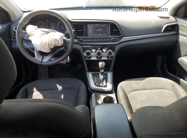 5NPD84LF0KH419263 2019 HYUNDAI ELANTRA Серебряный Вид панели приборов
