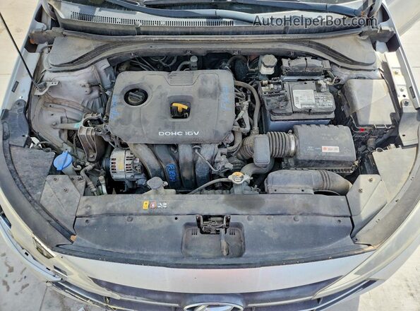 5NPD84LF0KH433082 2019 HYUNDAI ELANTRA Серебряный Вид задней части салона