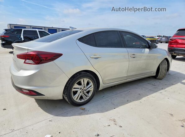 5NPD84LF0KH433082 2019 HYUNDAI ELANTRA Серебряный Задняя правая четверть