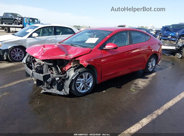 5NPD84LF0LH568256 2020 HYUNDAI ELANTRA Красный Передняя левая четверть