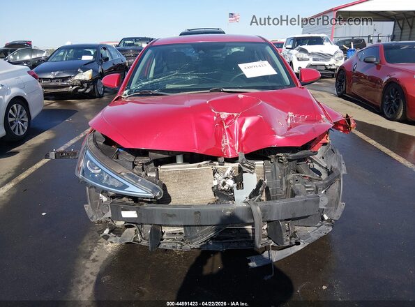 5NPD84LF0LH568256 2020 HYUNDAI ELANTRA Красный Вид задней части салона
