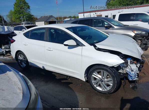 5NPD84LF0LH580293 2020 HYUNDAI ELANTRA White Widok wnętrza z tyłu