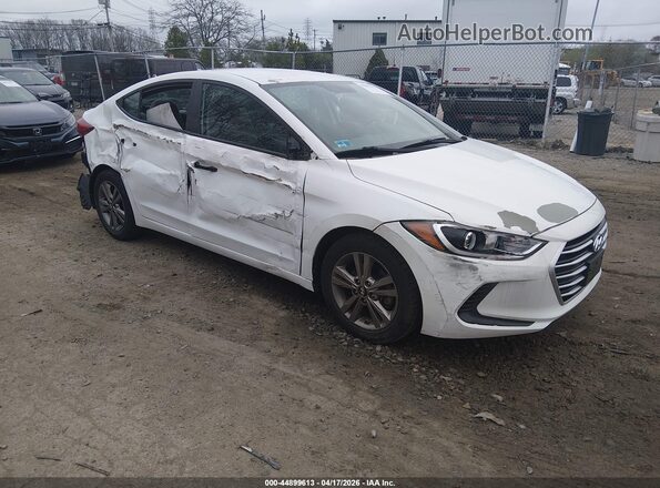 5NPD84LF1HH004784 2017 HYUNDAI ELANTRA Белый Передняя правая четверть