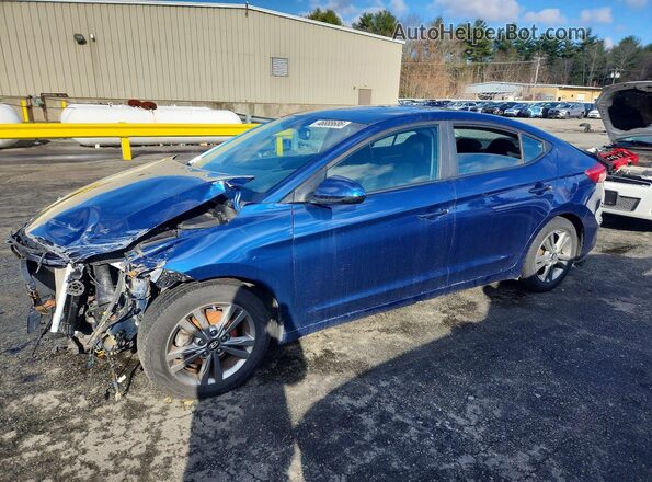 5NPD84LF1HH142177 2017 HYUNDAI ELANTRA Синий Передняя левая четверть