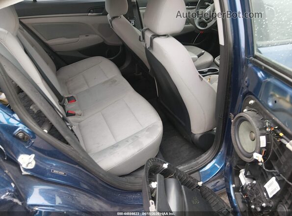 5NPD84LF1JH230104 2018 HYUNDAI ELANTRA Blue Vista de la etiqueta del VIN