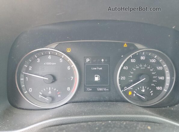 5NPD84LF1JH235206 2018 HYUNDAI ELANTRA Серебряный Вид щитка приборов
