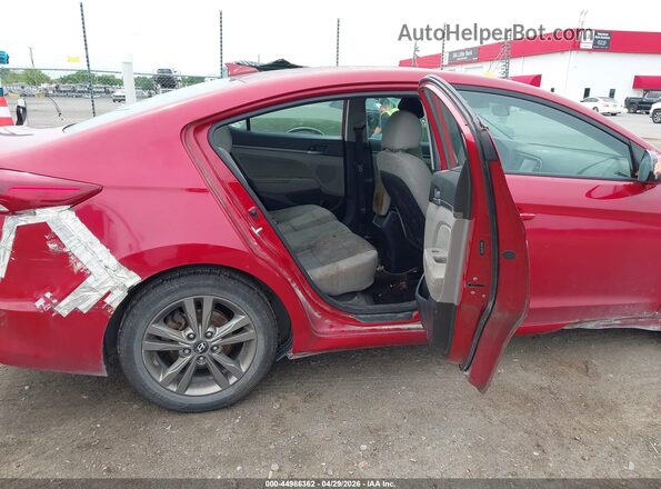 5NPD84LF1JH253656 2018 HYUNDAI ELANTRA Красный Вид наклейки с VIN-кодом