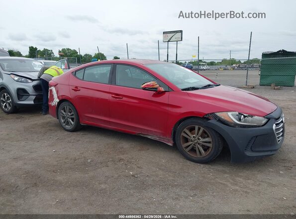 5NPD84LF1JH253656 2018 HYUNDAI ELANTRA Красный 