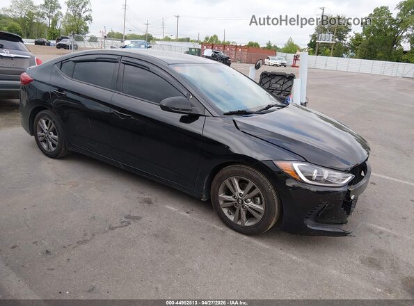 5NPD84LF1JH295423 2018 HYUNDAI ELANTRA Черный Передняя правая четверть