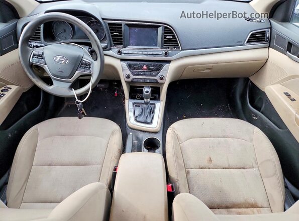 5NPD84LF1JH326671 2018 HYUNDAI ELANTRA White Вид панелі приладів