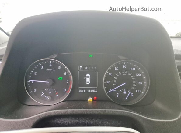 5NPD84LF1JH345706 2018 HYUNDAI ELANTRA Белый Вид щитка приборов