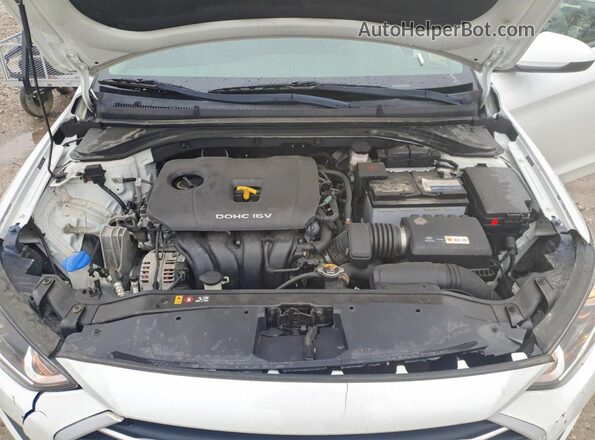 5NPD84LF1JH345706 2018 HYUNDAI ELANTRA Белый Вид задней части салона