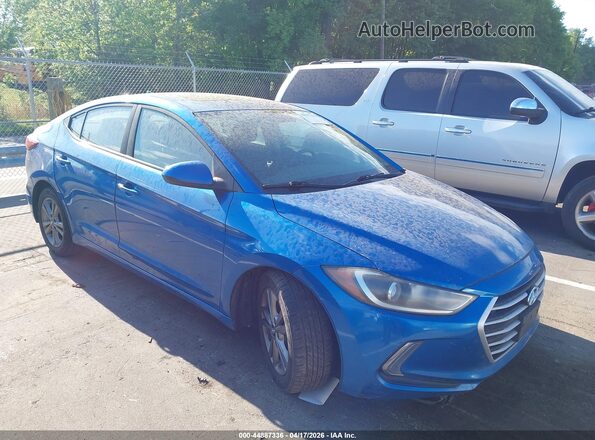 5NPD84LF2HH164365 2017 HYUNDAI ELANTRA Blue წინა მარჯვენა