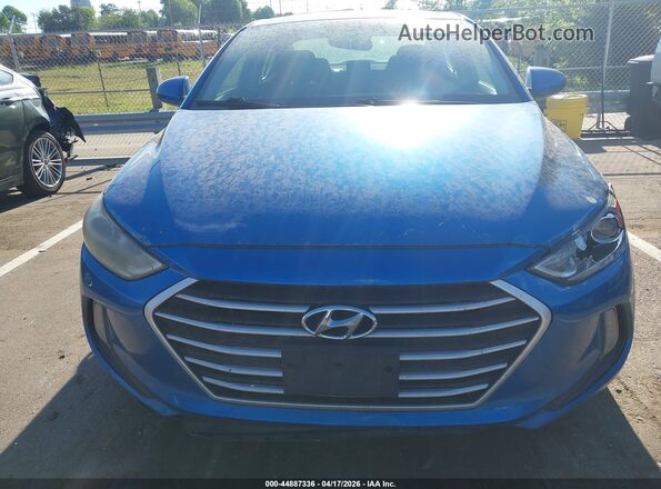 5NPD84LF2HH164365 2017 HYUNDAI ELANTRA Blue ხელსაწყოთა პანელის ხედი
