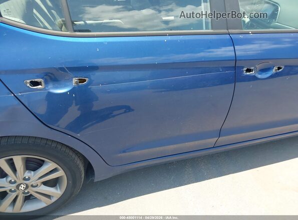 5NPD84LF2HH191940 2017 HYUNDAI ELANTRA Синий Вид щитка приборов