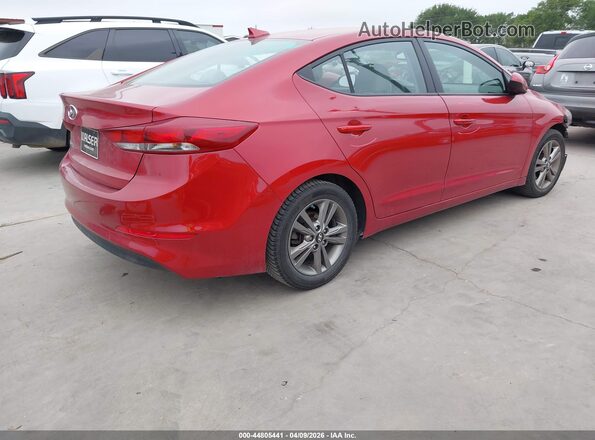 5NPD84LF2JH214168 2018 HYUNDAI ELANTRA Красный Задняя правая четверть