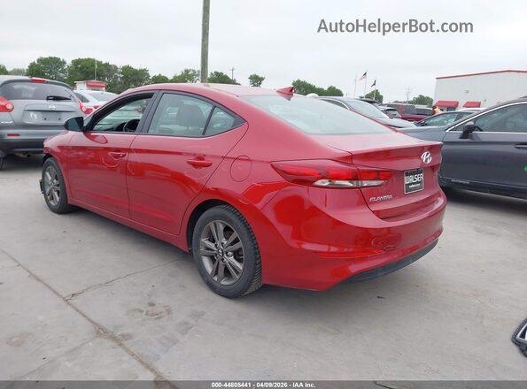 5NPD84LF2JH214168 2018 HYUNDAI ELANTRA Красный Задняя левая четверть