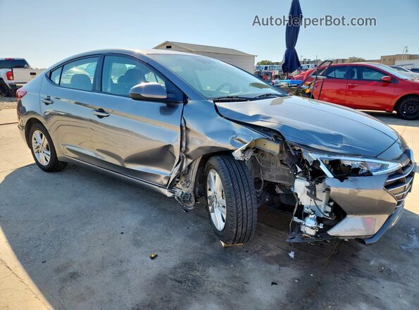 5NPD84LF2KH415926 2019 HYUNDAI ELANTRA Gray Delantero derecho