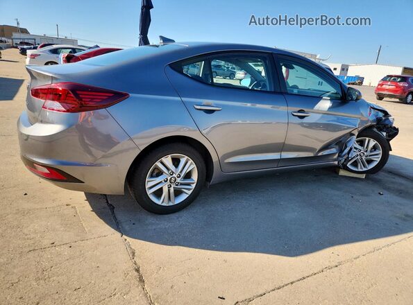 5NPD84LF2KH415926 2019 HYUNDAI ELANTRA Gray Trasero derecho
