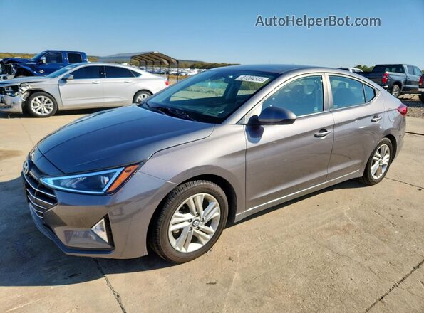 5NPD84LF2KH415926 2019 HYUNDAI ELANTRA Gray Vista tres cuartos delantera izquierda