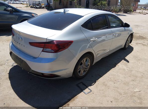 5NPD84LF2KH435853 2019 HYUNDAI ELANTRA Серебряный Задняя правая четверть