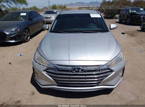 5NPD84LF2KH435853 2019 HYUNDAI ELANTRA Серебряный Вид панели приборов