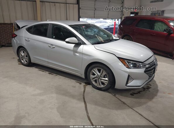 5NPD84LF2KH467038 2019 HYUNDAI ELANTRA Серый Передняя правая четверть