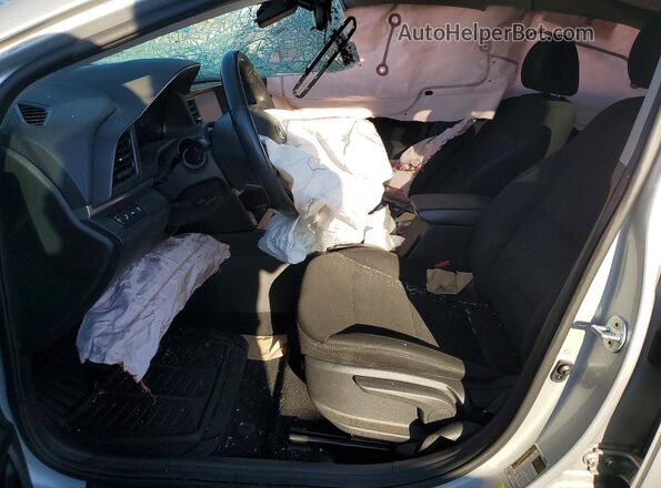 5NPD84LF2KH493705 2019 HYUNDAI ELANTRA Silver წინა სალონის ხედი