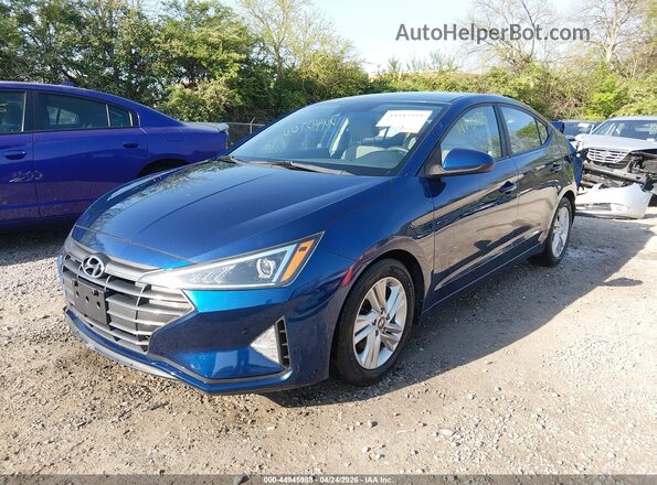 5NPD84LF2LH547635 2020 HYUNDAI ELANTRA Blue Передня ліва чверть