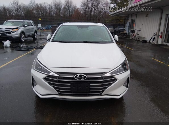5NPD84LF2LH561695 2020 HYUNDAI ELANTRA Белый Вид щитка приборов