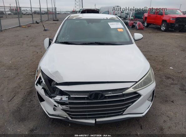5NPD84LF2LH563270 2020 HYUNDAI ELANTRA Белый Вид задней части салона