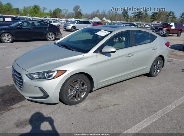 5NPD84LF3HH158932 2017 HYUNDAI ELANTRA Beige Vista tres cuartos delantera izquierda