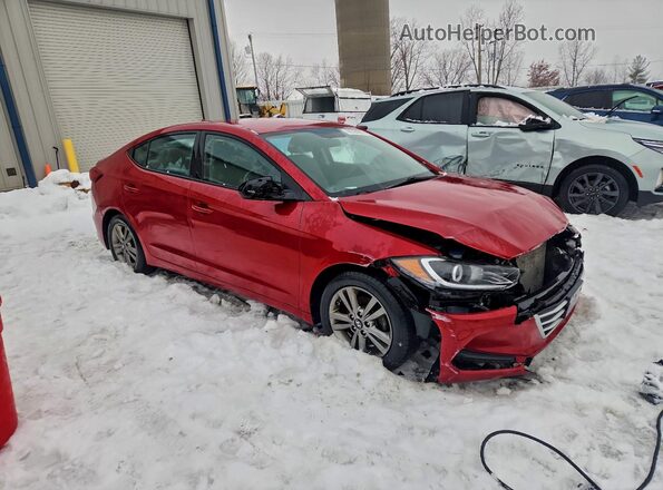 5NPD84LF3JH316935 2018 HYUNDAI ELANTRA Red წინა მარჯვენა