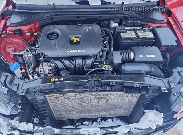 5NPD84LF3JH316935 2018 HYUNDAI ELANTRA Red უკანა სალონის ხედი