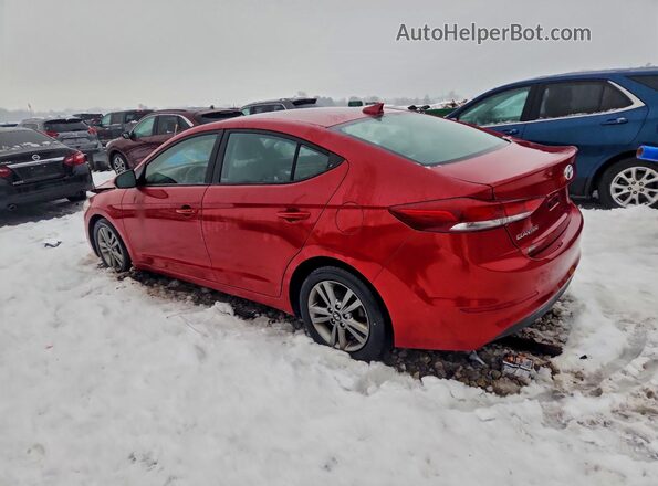 5NPD84LF3JH316935 2018 HYUNDAI ELANTRA Red უკანა მარცხენა