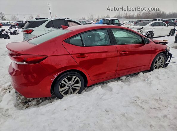 5NPD84LF3JH316935 2018 HYUNDAI ELANTRA Red უკანა მარჯვენა