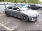 2019 Hyundai Elantra Sel Silver vin: 5NPD84LF3KH406071