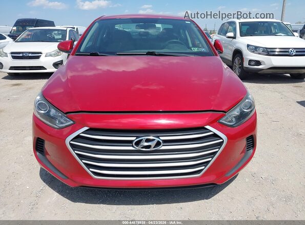 5NPD84LF4HH129309 2017 HYUNDAI ELANTRA Красный Вид щитка приборов
