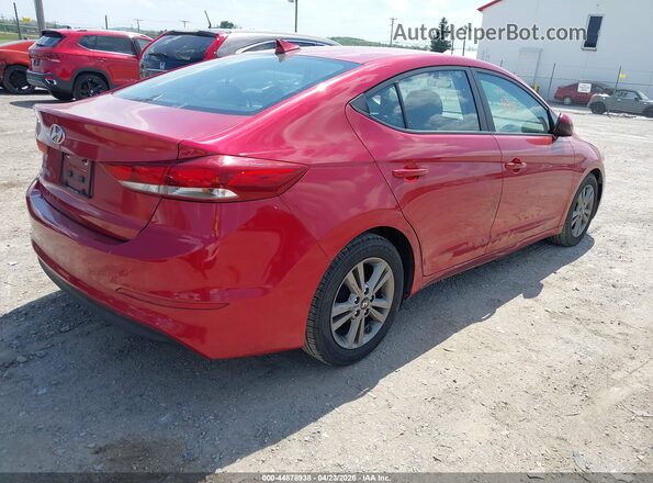 5NPD84LF4HH129309 2017 HYUNDAI ELANTRA Красный Задняя правая четверть