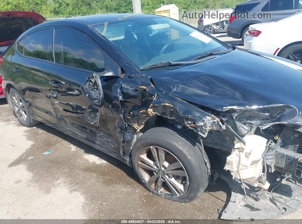 5NPD84LF4JH234891 2018 HYUNDAI ELANTRA Black Вид спереду