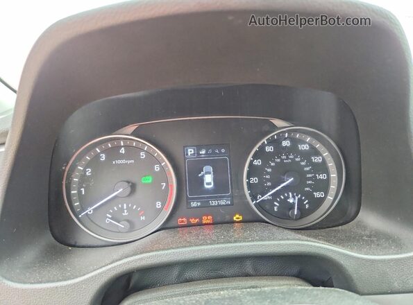 5NPD84LF4JH241601 2018 HYUNDAI ELANTRA Красный Вид щитка приборов