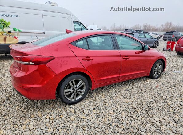5NPD84LF4JH241601 2018 HYUNDAI ELANTRA Красный Задняя правая четверть