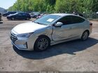 2019 Hyundai Elantra Sel Серебряный vin: 5NPD84LF4KH398207